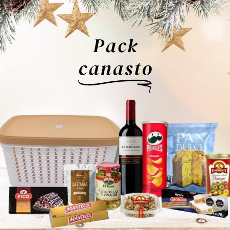 Canasta de Navidad PACK CANASTO - Casa Simon